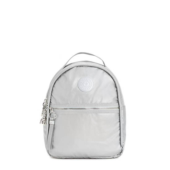 Kipling Kae Metallic Rugzak Zilver | NL 1624SG